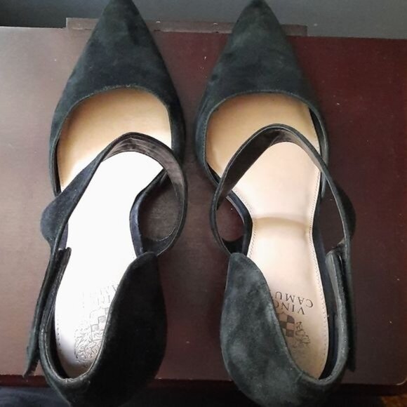 Vince Camuto Carlotte Suede Pointed Toe Strap Stiletto Heel Pump Size 11 - Picture 8 of 15